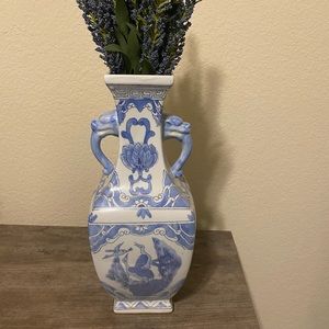 Blue and white vases